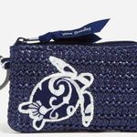 Vera Bradley  Straw Zip ID Case - Steel Blue Medallion #71 Photo 0