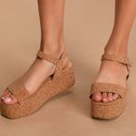 Lulus Grecia Cork Wedge Sandals Photo 0