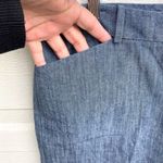 Talbots Womens Shorts Blue Chambray Casual Pockets 16 Photo 5