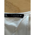 ZARA NWOT Size Small White Gabardine Fabric Halter Top Lightweight Beach Unique Photo 3
