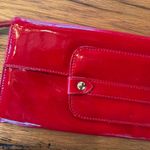 Maurizio Taiuti Bright Red Genuine Leather Clutch Wallet Bag Photo 1