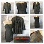 Vintage Jolie Madame strapless dress and matching coat Size 12 Photo 1