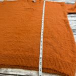 White Birch Women's Oversized Fit Fuzzy V Neck Sweater Burnt Orange M Med Medium Photo 11