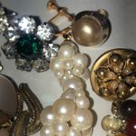 Lot of Single Screw Back Clip On Vintage Earrings Coro Lisner Gold Photo 5