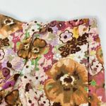J. Crew Women's Chino Brown Pink Floral Watercolor Shorts Cotton Spandex Size 2 Photo 1