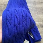 Talbots  Blue Cable Knit Scarf Photo 1