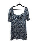 NSR Cami Sweetheart Neck Puff Sleeve Floral Mini Dress Size XL New with Tags Photo 2