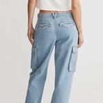 Madewell Low-Slung Straight Cargo Jeans in Coleman Wash Size 25 Photo 1