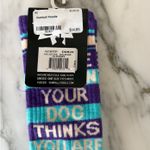 Purple and Aqua Blue Fun Socks Photo 1
