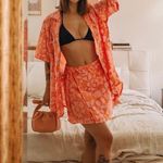 Anthropologie NWT $189 x Faithfull The Brand Charlita Floral-Print Linen Shirt M Photo 0