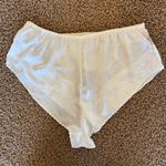 Luxurious Cream and Gray Lace Women's Pajama Shorts Size M Photo 1