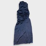 Parker NEW  The Ayla Ruched Satin Midi Dress Size 10 Photo 3