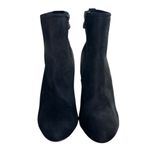 Women's So Me, TRENDY suede faux leather 4" block heel platform boots Black Size 7.5 Photo 4