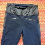 ADAY THROW IT HIGHER NAVY & BLACK ZIPPER FRONT LEGGINGS WITH POCKETS Size M Photo 3