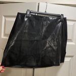 Guess Black Leather Mini Skirt Photo 1