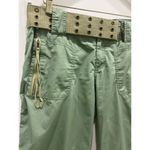Juicy Couture Vintage  Army Green Cargo Bermuda Belted Shorts Sz 8 Photo 1