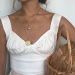 With Jean  White Bridgette Top Photo 0