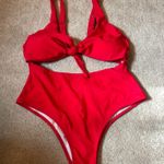 One Piece Red Swimsuit  Photo 0