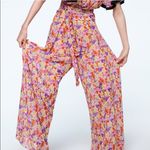 ZARA  Floral Wide-Leg Pants‎ - Size XS Photo 2
