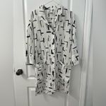 Bimba y Lola Monochromatic Shirt Dress (Size S) White Photo 4