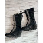 Sorel  Cate the Great Leather Wedge Lace Up Tall Boots Size 8 Photo 1