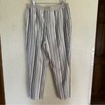 Chico's "Knit" Earth Tones Striped Pull On Pants Size 1.5 Casual Stretch Capri Photo 9