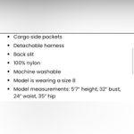 The Ragged Priest  aura parachute midi skirt black nylon women’s size 8 brand new Photo 5