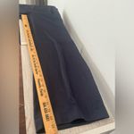 Babaton Aritzia Navy Satin Dress Pants Straight Leg Pleated Office Party Sz 8 Photo 7