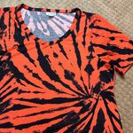 LuLaRoe Orange Black Tie Dye Halloween Tshirt  Classic Tee SZ S Short Sleeve Photo 1
