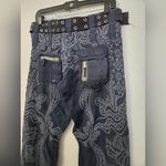 Johnny Was  Embroidered Cargo Navy Pants Photo 5