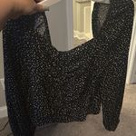 A New Day  Black and White Polka Dot Blouse Photo 0