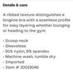 Zella  Gray Racerback Sports Bra with Scoop Neckline Photo 3