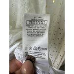 Brooks Brothers  100% Cotton Eyelet Lace Semi Sheer Split Neck Tunic Blouse M Photo 6