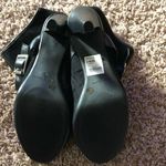 a.n.a  black suede booties with heels out Photo 4