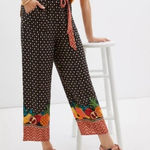 Farm Rio  Tucker Paperbag Pants size medium Anthropologie boho Photo 0