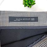 ZARA Houndstooth Plaid Scalloped Hem Mini Skirt Photo 9