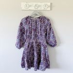 J.Crew Palermo Smocked Waist Mini Dress in Floral Bouquet Linen Sail Blue NEW Photo 1