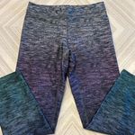 Terez  Women’s Purple & Turquoise Ombré Cropped Leggings - Size S Photo 1