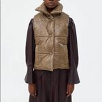 Nanushka Morillo Brown Snake Vinyl Puffer Vest size M Size M Photo 1