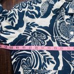 Unique spectrum  Blue and White Blouse half button with collar cuff sleeves Photo 9