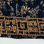 Market & Spruce Navy Floral Dress with Orange Embroidery Size Medium Photo 8