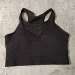 Zyia  Active size S Black All Star Mesh Sports Bra Scalloped Edge Photo 0