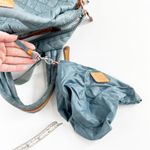 MZ Wallace Small Sutton Quilted Top Handle Crossbody Purse Bag Blue Gray Photo 10