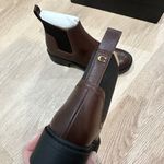 Coach NWT Women's Chocolate Brown Ankle Chelsea Boots Size 5,5 Photo 3