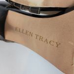 Ellen Tracy Ventura Womens Shoes Size 8 Black Leather Peep Toe Strappy Heels Photo 1