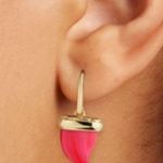 Kendra Scott Olena Red Mother of Pearl Earrings Photo 5