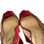 Christian Louboutin Patent Slingback Heels Red Women’s Size 36 Platform Peep Toe Photo 8