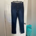 Pilcro  Anthropologie High Waist Split Straight Jeans Photo 2