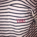 Vans  black & white striped T-shirt short sleeves Photo 2