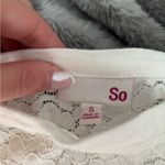 SO NWOT  Women's Lace Tank Photo 1